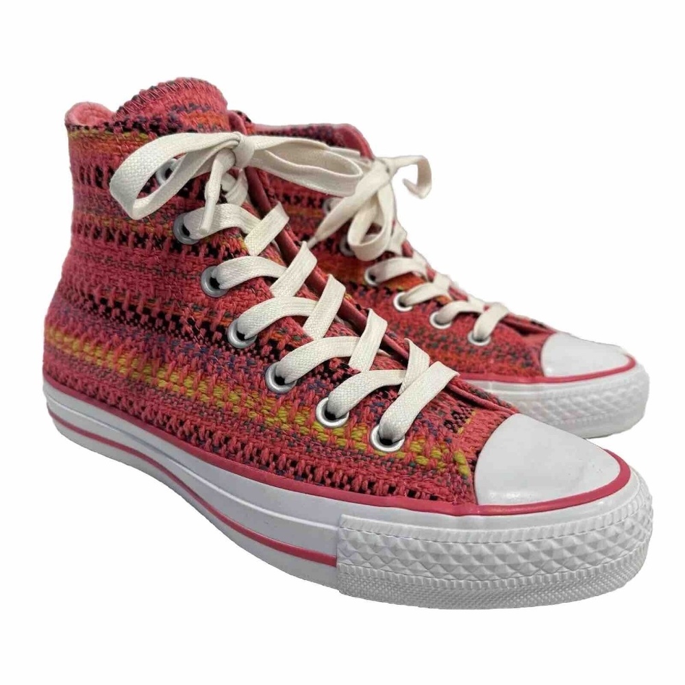 Converse Chuck All Star High Top Knit Sneakers Pink Shoe Women's 5-5.5 / Men's 4